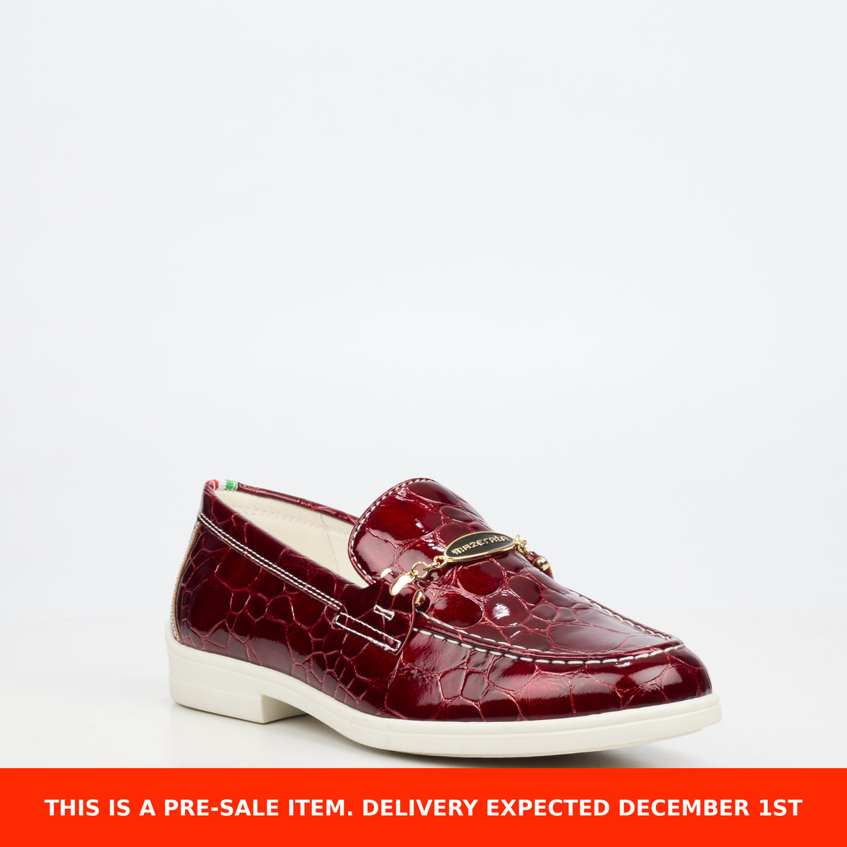 Mazerata Biter 1 Croc/Patent Shoe - Red presale