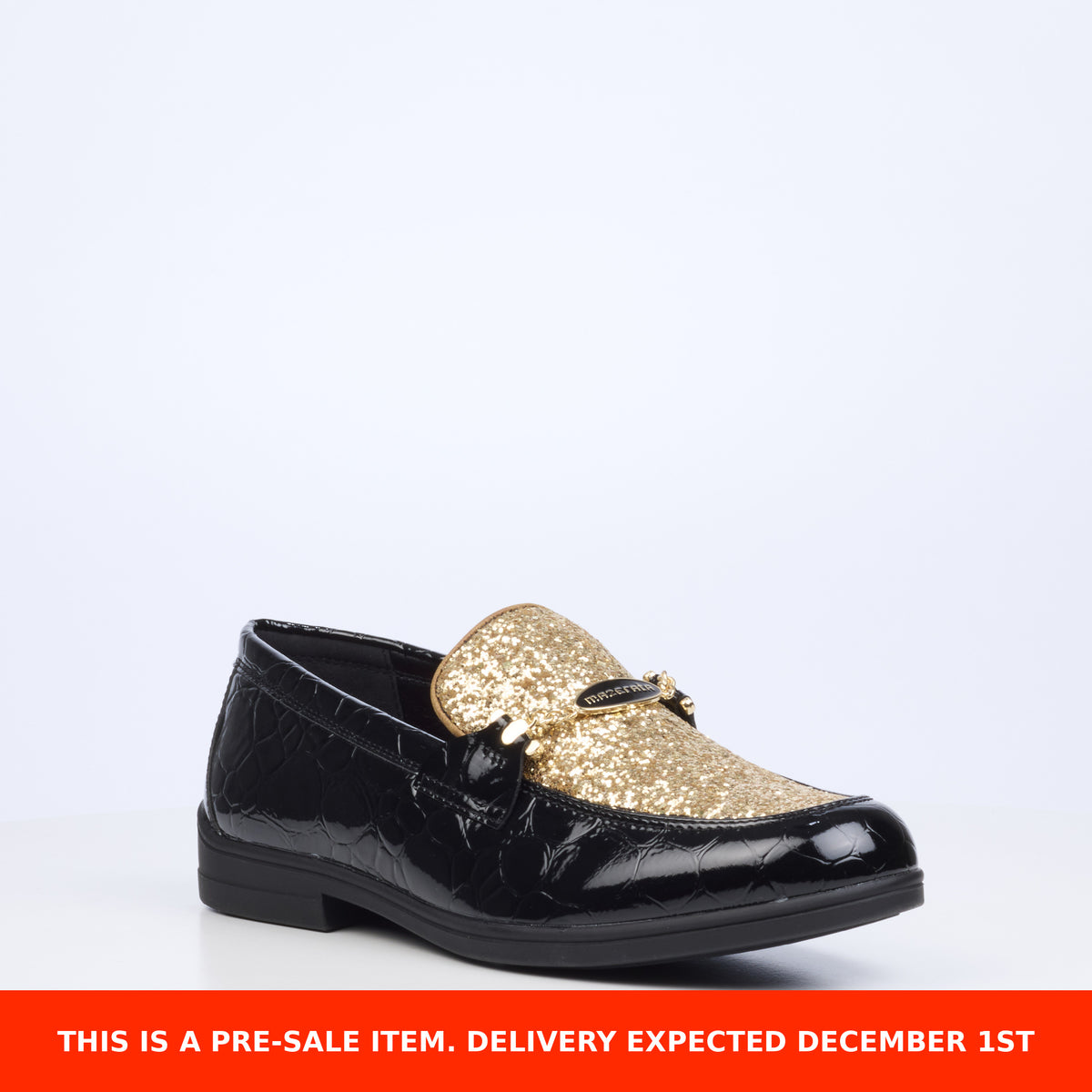 Mazerata Biter 1 Rhinestone/Croc Shoe - Gold Combo presale