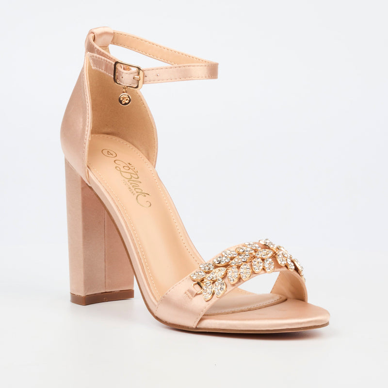 Miss Black Border 7 Heel - Champagne footwear Miss Black   