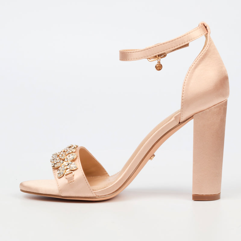 Miss Black Border 7 Heel - Champagne footwear Miss Black   