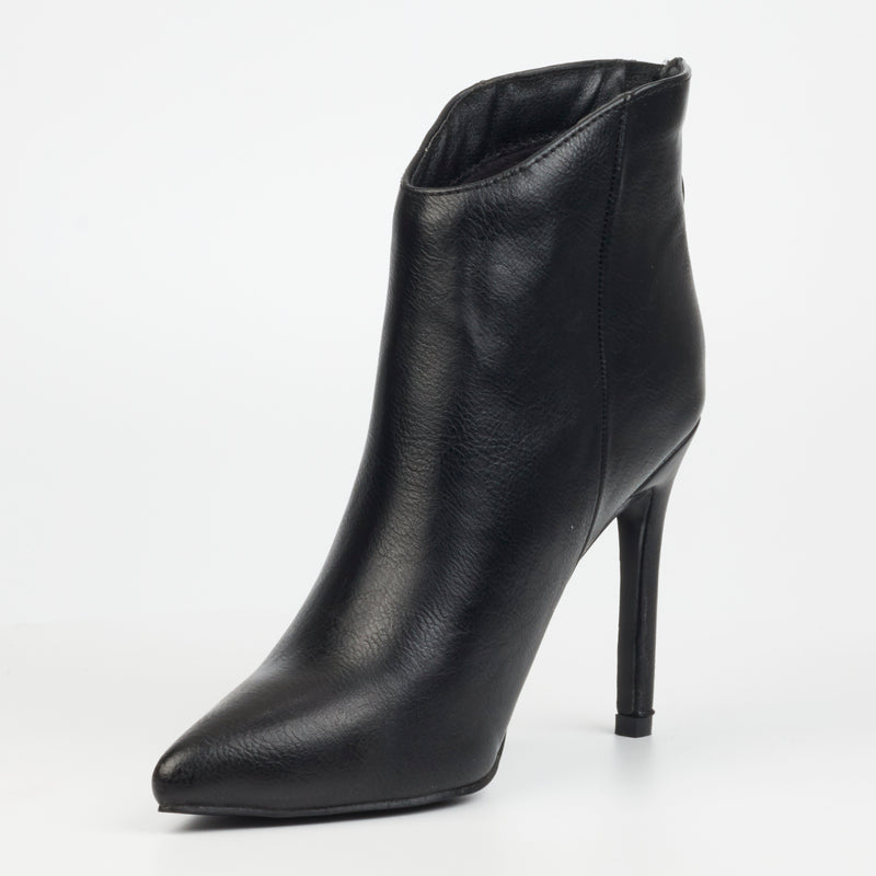 Miss Black Boss 1 Ankle Boot - Black footwear Miss Black   