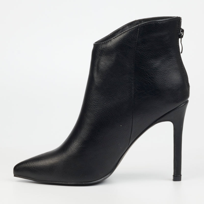 Miss Black Boss 1 Ankle Boot - Black footwear Miss Black   