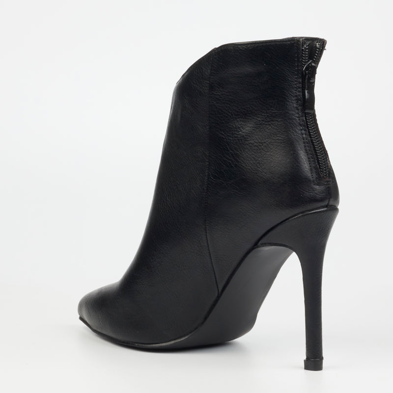 Miss Black Boss 1 Ankle Boot - Black footwear Miss Black   