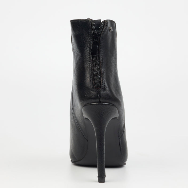 Miss Black Boss 1 Ankle Boot - Black footwear Miss Black   