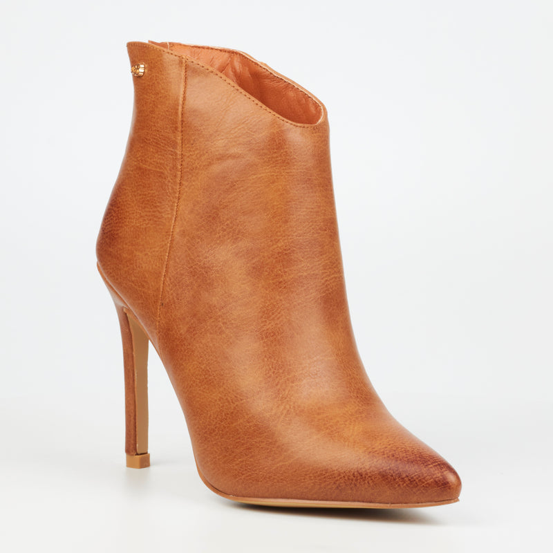 Miss Black Boss 1 Ankle Boot - Tan footwear Miss Black   