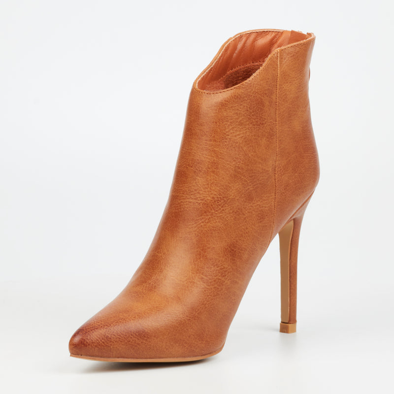 Miss Black Boss 1 Ankle Boot - Tan footwear Miss Black   