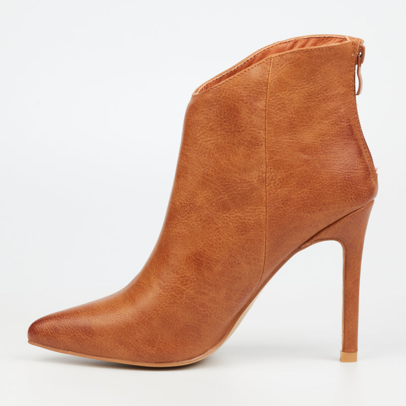 Miss Black Boss 1 Ankle Boot - Tan footwear Miss Black   