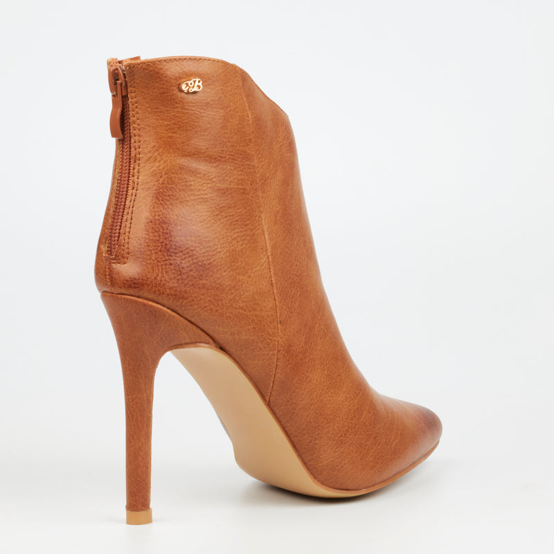 Miss Black Boss 1 Ankle Boot - Tan footwear Miss Black   