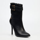 Miss Black Boss 20 Ankle Boot - Black footwear Miss Black