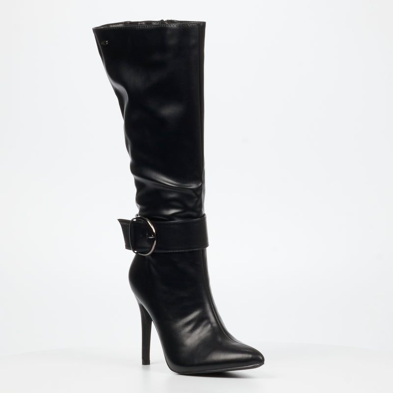 Miss Black Boss 23 High Boot - Black footwear Miss Black