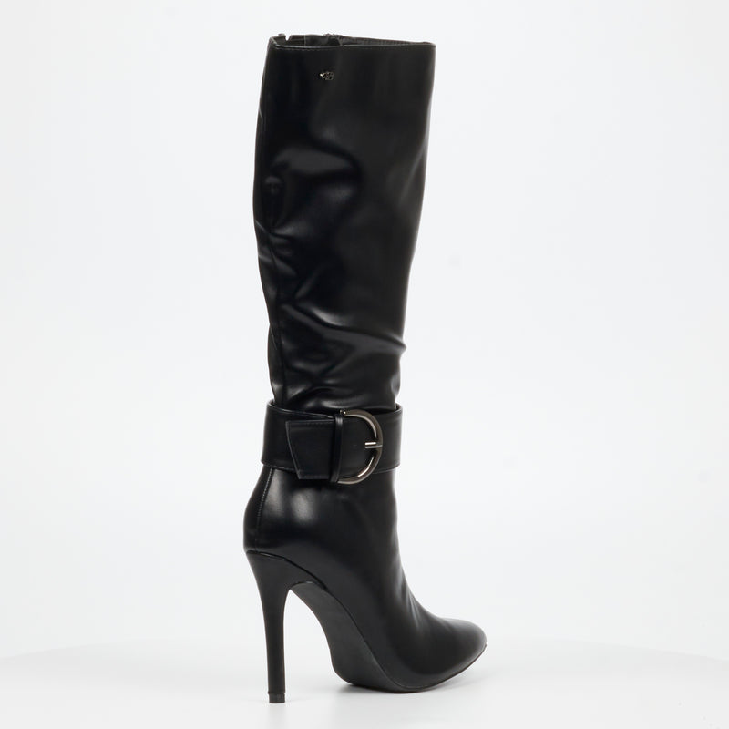 Miss Black Boss 23 High Boot - Black footwear Miss Black