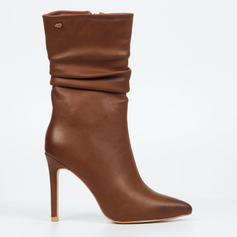 Miss Black Boss 3 Ankle Boot - Chocolate footwear Miss Black   