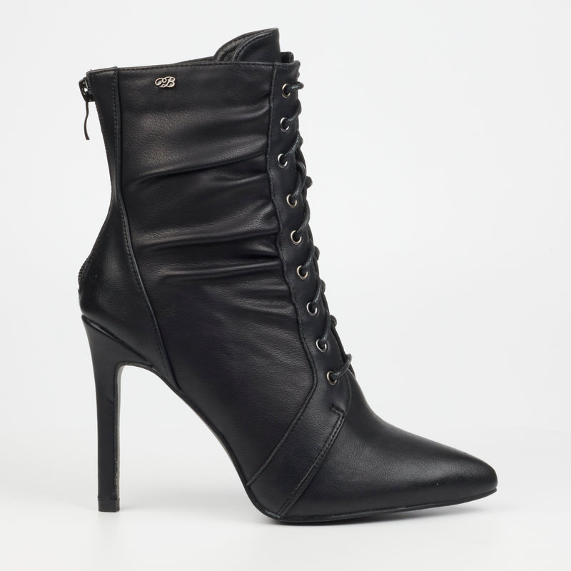 Miss Black Boss 4 Ankle Boot - Black footwear Miss Black   