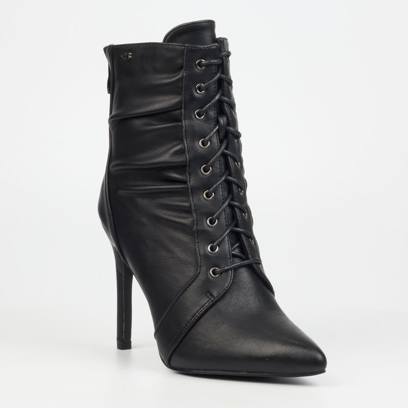 Miss Black Boss 4 Ankle Boot - Black footwear Miss Black   