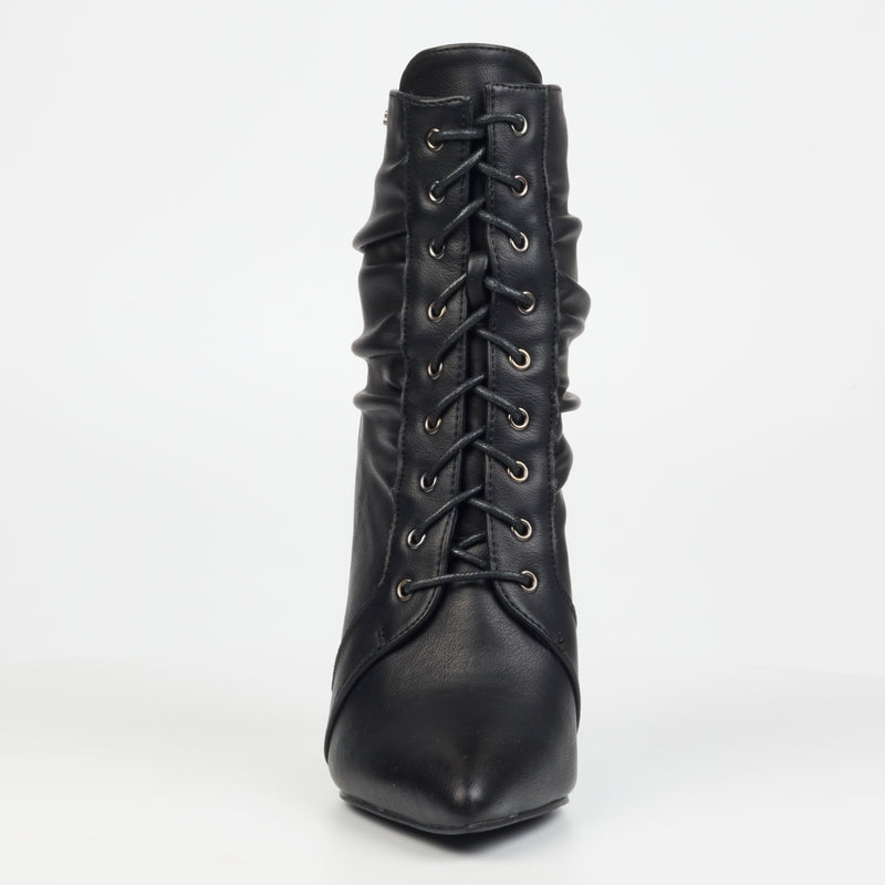 Miss Black Boss 4 Ankle Boot - Black footwear Miss Black   