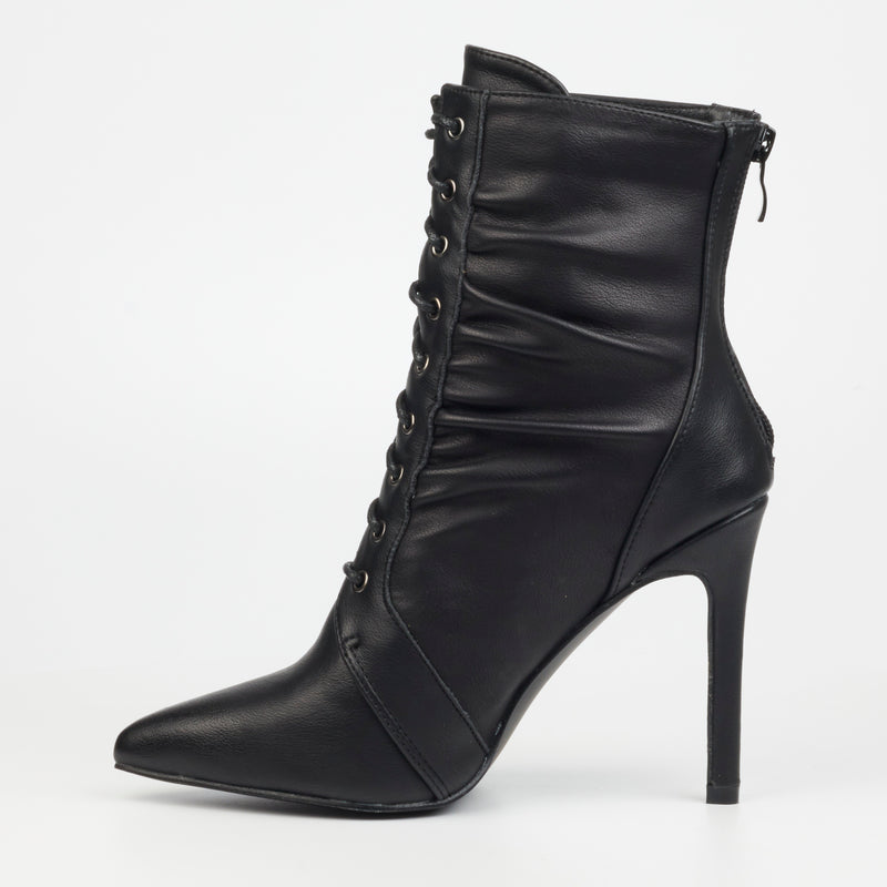 Miss Black Boss 4 Ankle Boot - Black footwear Miss Black   