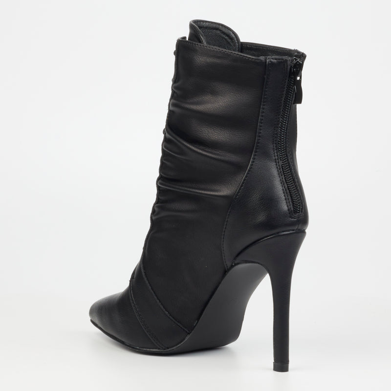 Miss Black Boss 4 Ankle Boot - Black footwear Miss Black   