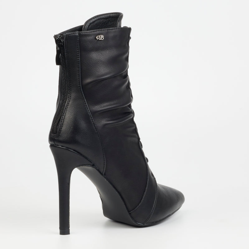 Miss Black Boss 4 Ankle Boot - Black footwear Miss Black   