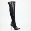 Miss Black Boss 7 High Boot - Black footwear Miss Black