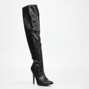 Miss Black Boss 7 High Boot - Black footwear Miss Black