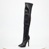 Miss Black Boss 7 High Boot - Black footwear Miss Black