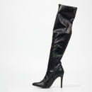 Miss Black Boss 7 High Boot - Black footwear Miss Black