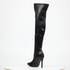 Miss Black Boss 7 High Boot - Black footwear Miss Black
