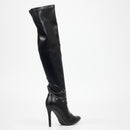 Miss Black Boss 7 High Boot - Black footwear Miss Black