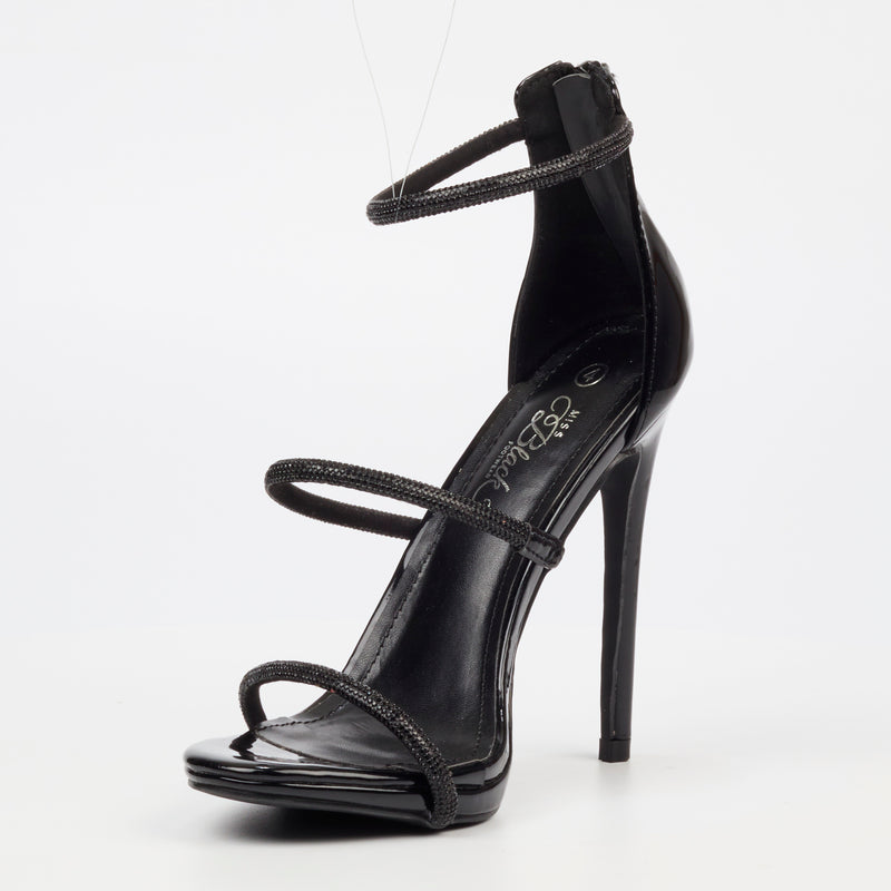 Miss Black Bou 6 Heel - Black footwear Miss Black