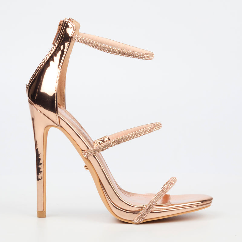 Miss Black Bou 6 Heel - Rose Gold footwear Miss Black   