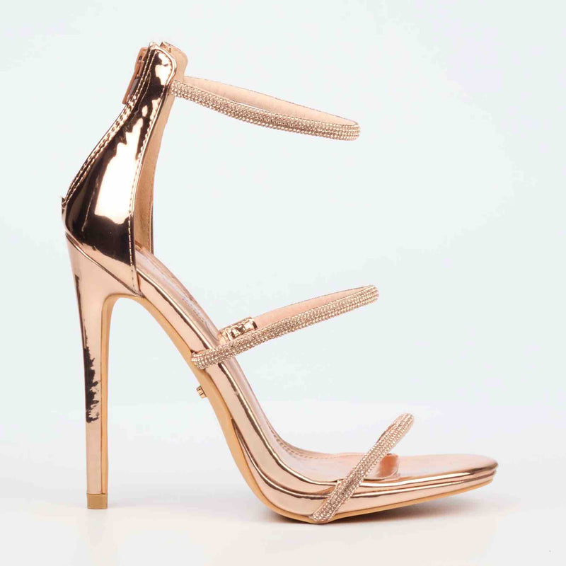 Miss Black Bou Heel Rose Gold Rose Gold - Main Image
