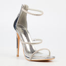 Miss Black Bou 6 Heel - Silver footwear Miss Black