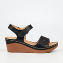Butterfly Classics Brenda 1 Wedge - Black footwear Butterfly Classics