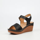 Butterfly Classics Brenda 1 Wedge - Black footwear Butterfly Classics