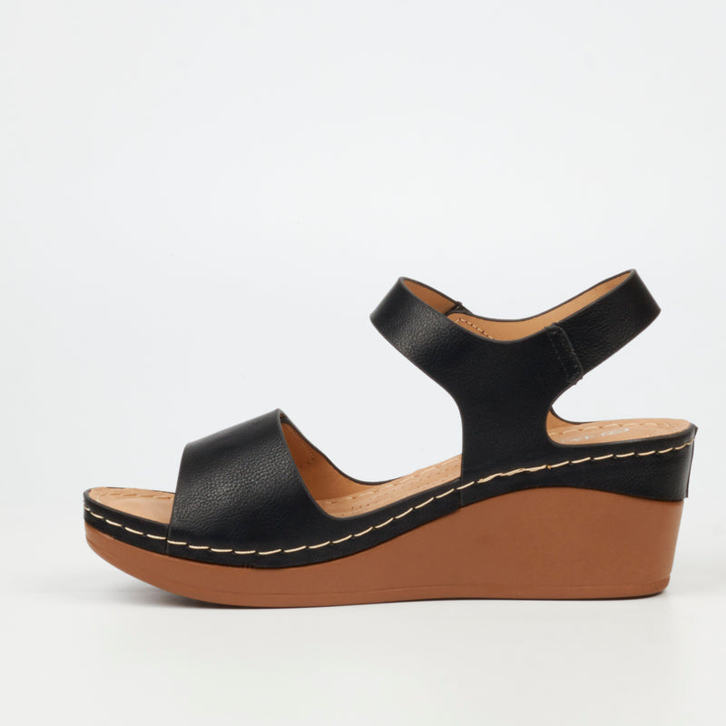 Butterfly Classics Brenda 1 Wedge - Black footwear Butterfly Classics