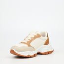 Urbanart Britney 2 Mesh /  Faux Suede Sneaker -  Beige(ladies)