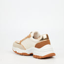 Urbanart Britney 2 Mesh /  Faux Suede Sneaker -  Beige(ladies)