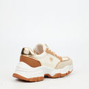 Urbanart Britney 2 Mesh /  Faux Suede Sneaker -  Beige(ladies)