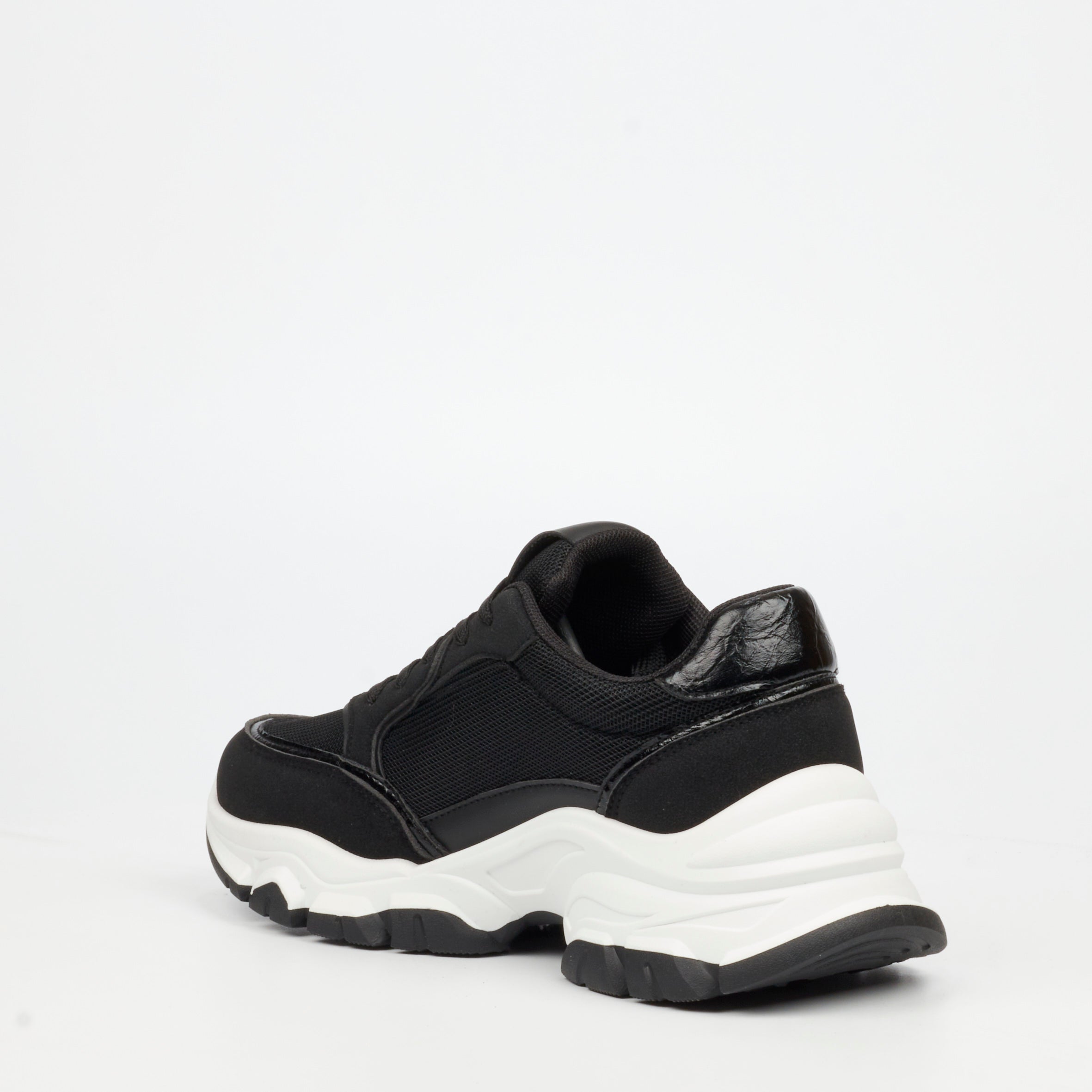 Urbanart Britney 2 Mesh / Faux Suede Snealer - Black(ladies) footwear UBRT