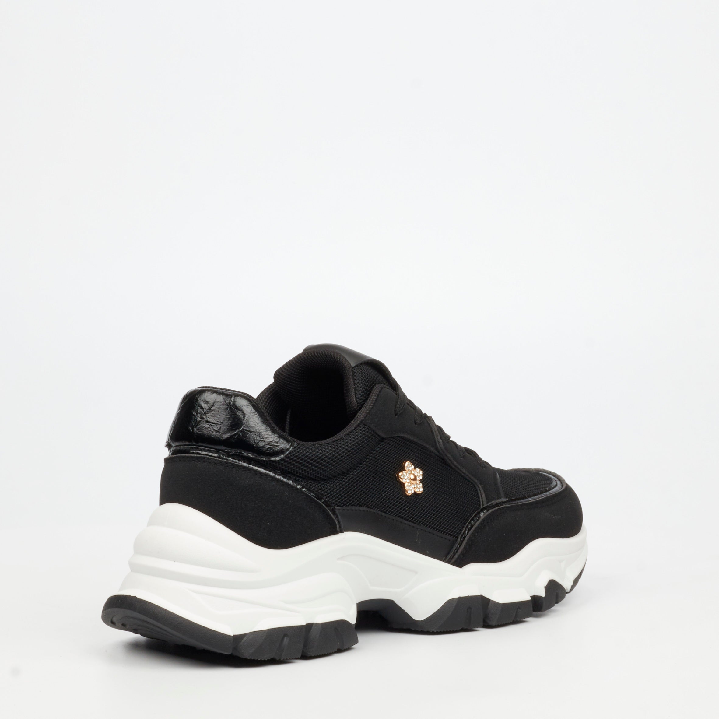 Urbanart Britney 2 Mesh / Faux Suede Snealer - Black(ladies) footwear UBRT