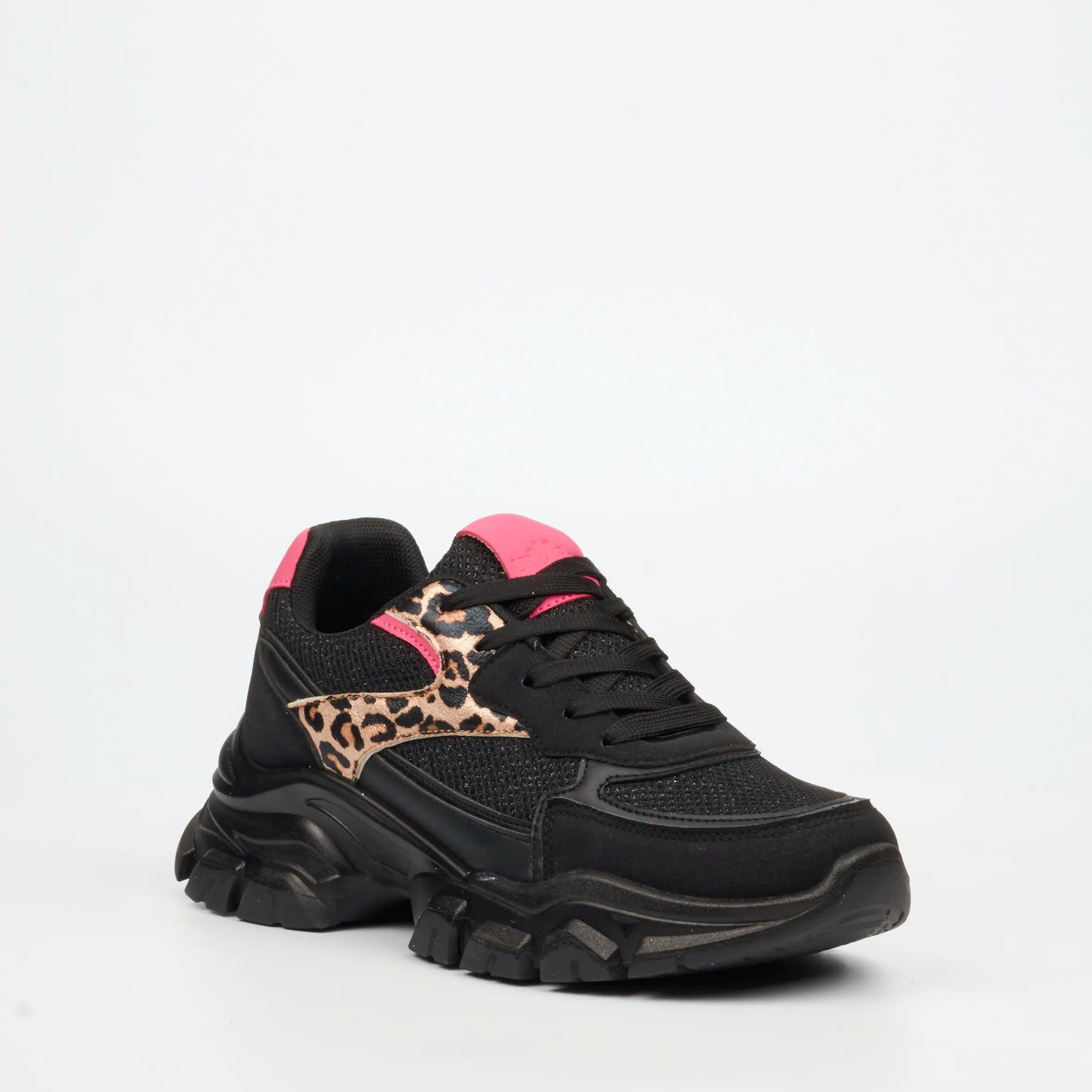 Urbanart Britney 6 Faux Nubuck / Knit Sneaker - Black (Ladies)