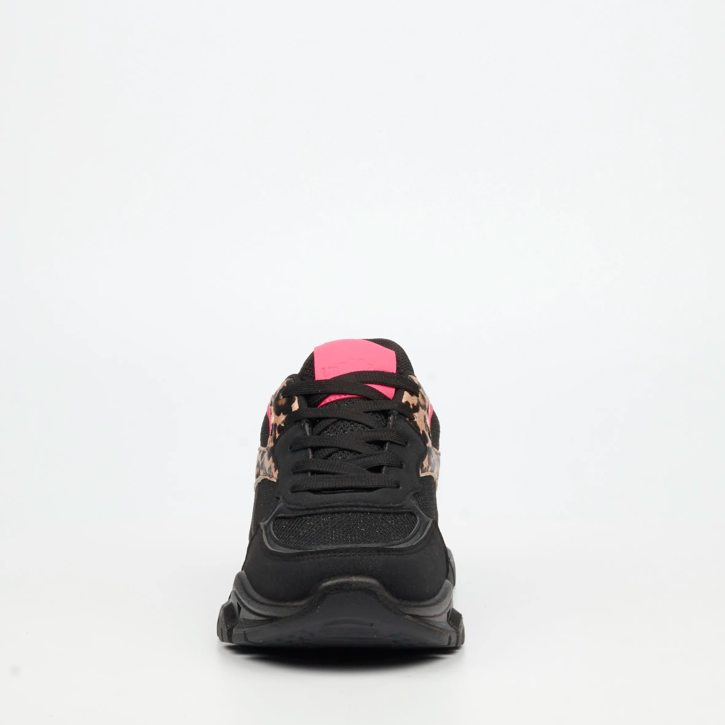 Urbanart Britney 6 Faux Nubuck / Knit Sneaker - Black (Ladies)