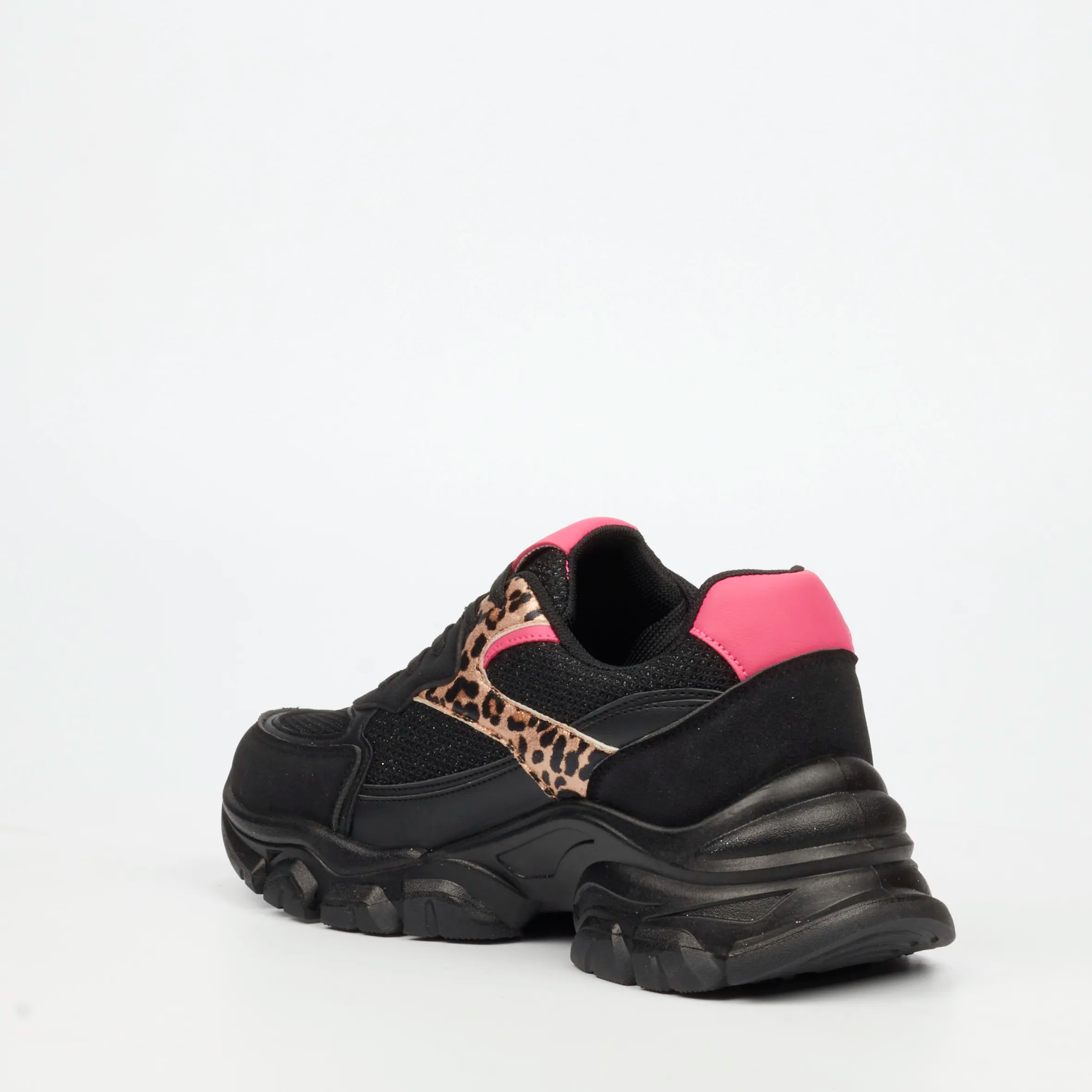 Urbanart Britney 6 Faux Nubuck / Knit Sneaker - Black (Ladies)
