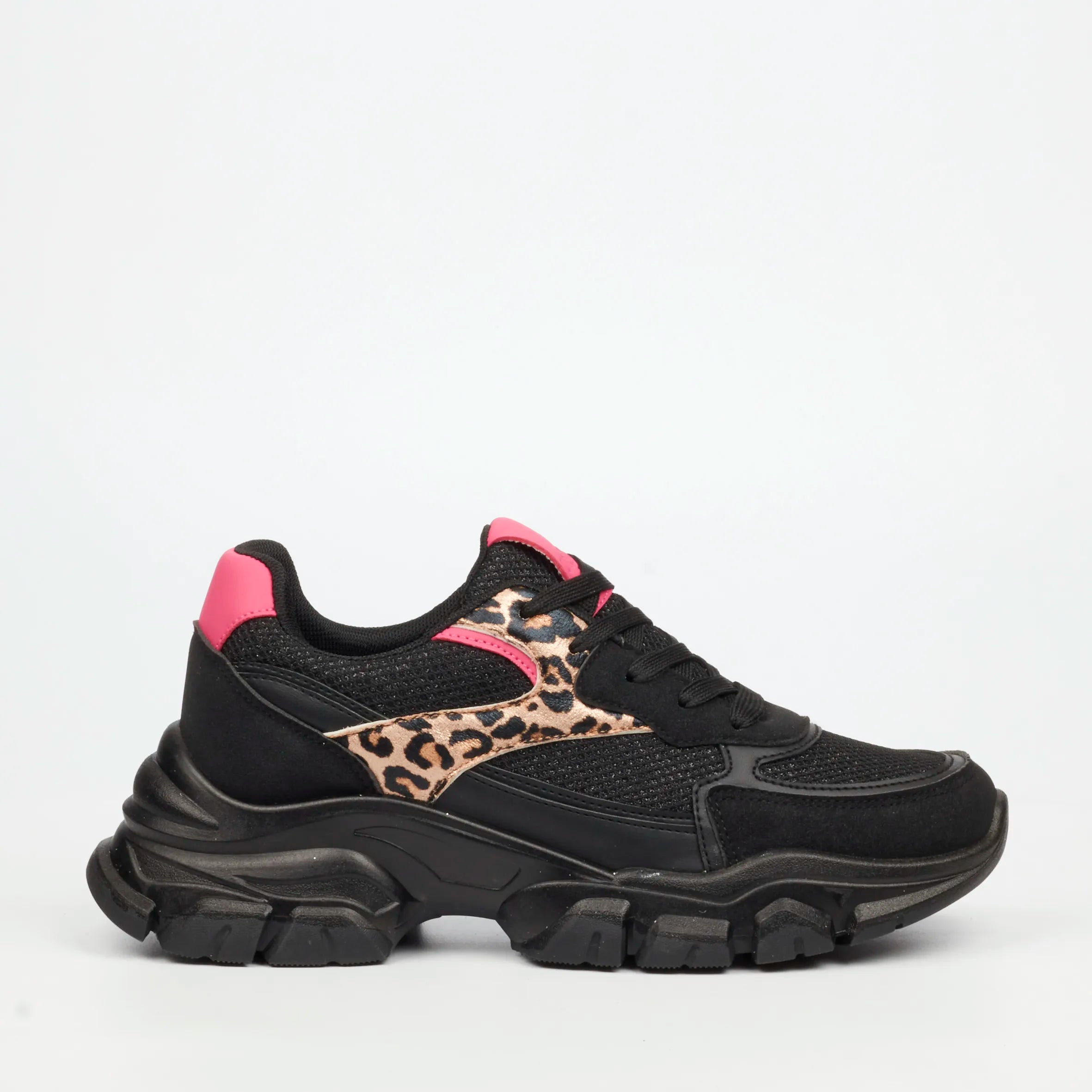 Urbanart Britney 6 Faux Nubuck / Knit Sneaker - Black (Ladies)