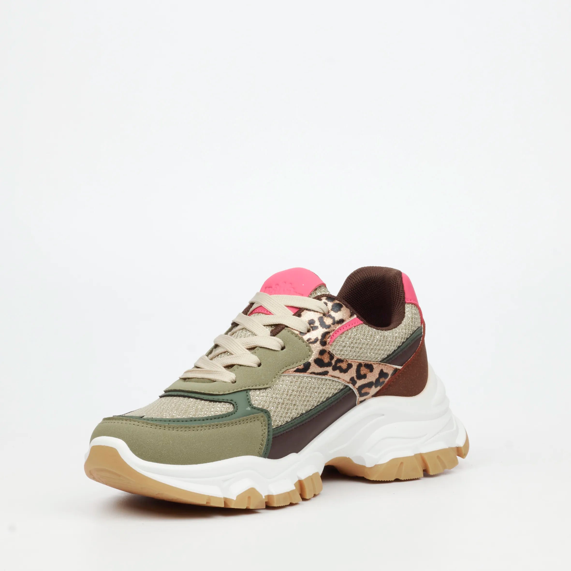 Urbanart Britney 6 Faux Nubuck / Knit Sneaker - Olive (Ladies)