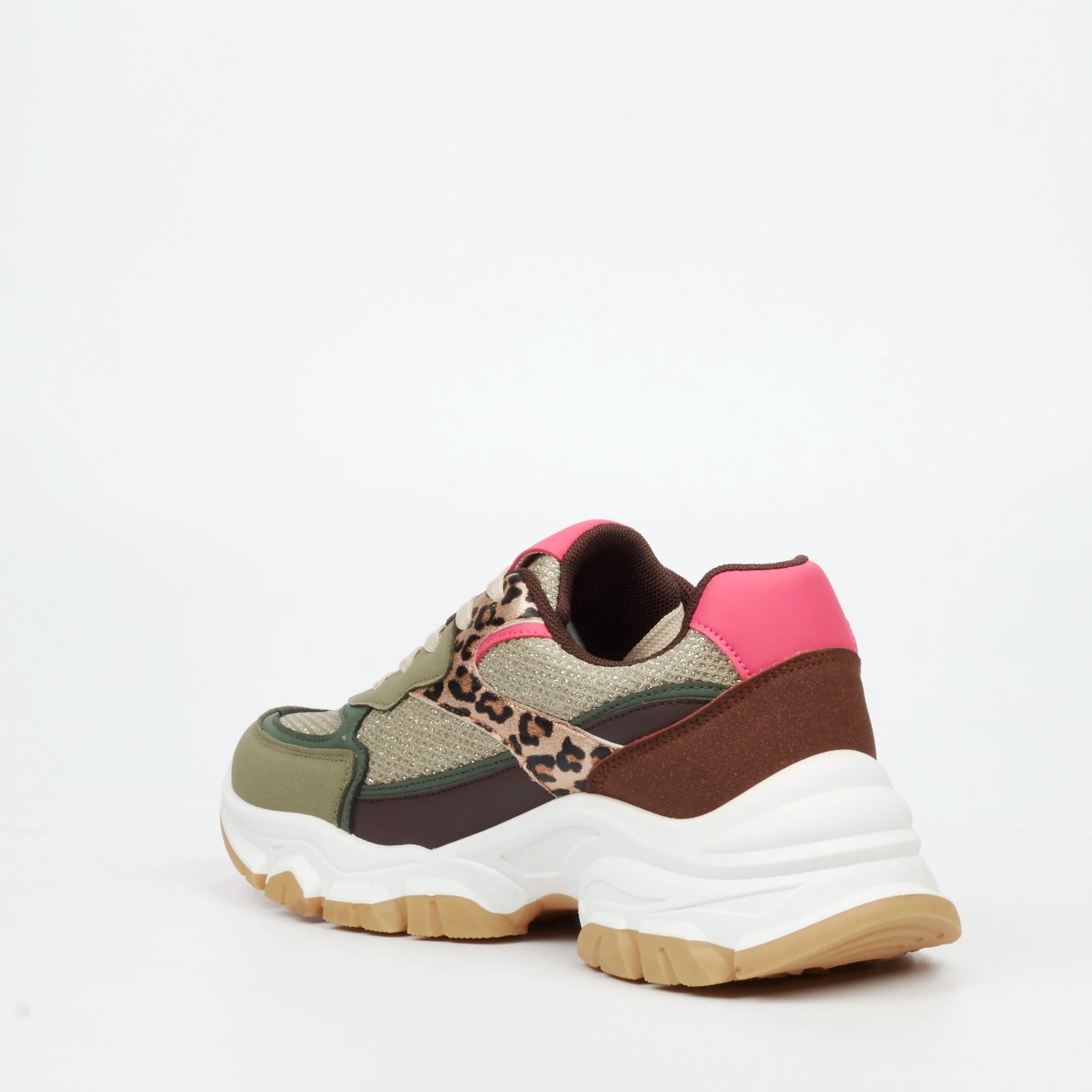 Urbanart Britney 6 Faux Nubuck / Knit Sneaker - Olive (Ladies)