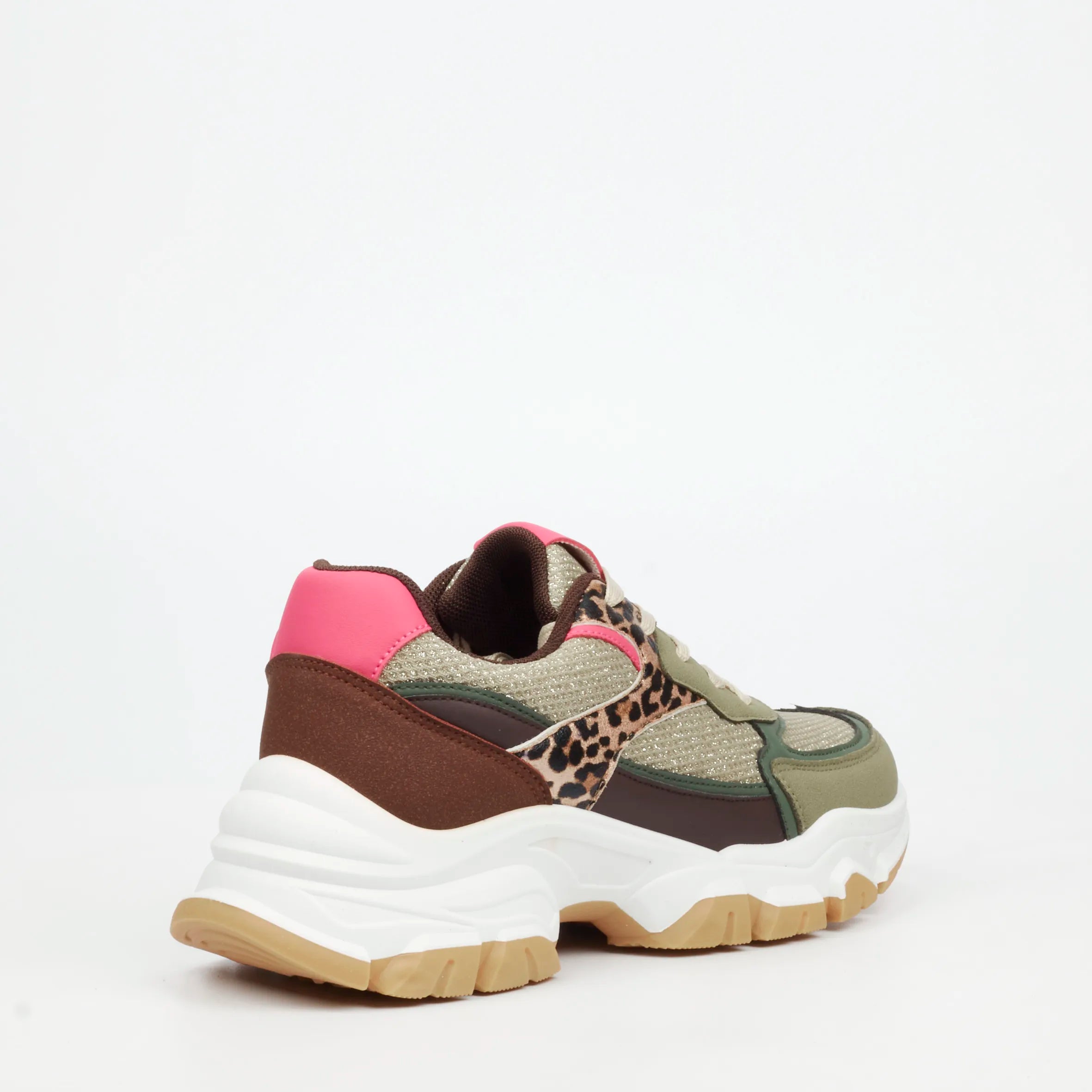 Urbanart Britney 6 Faux Nubuck / Knit Sneaker - Olive (Ladies)