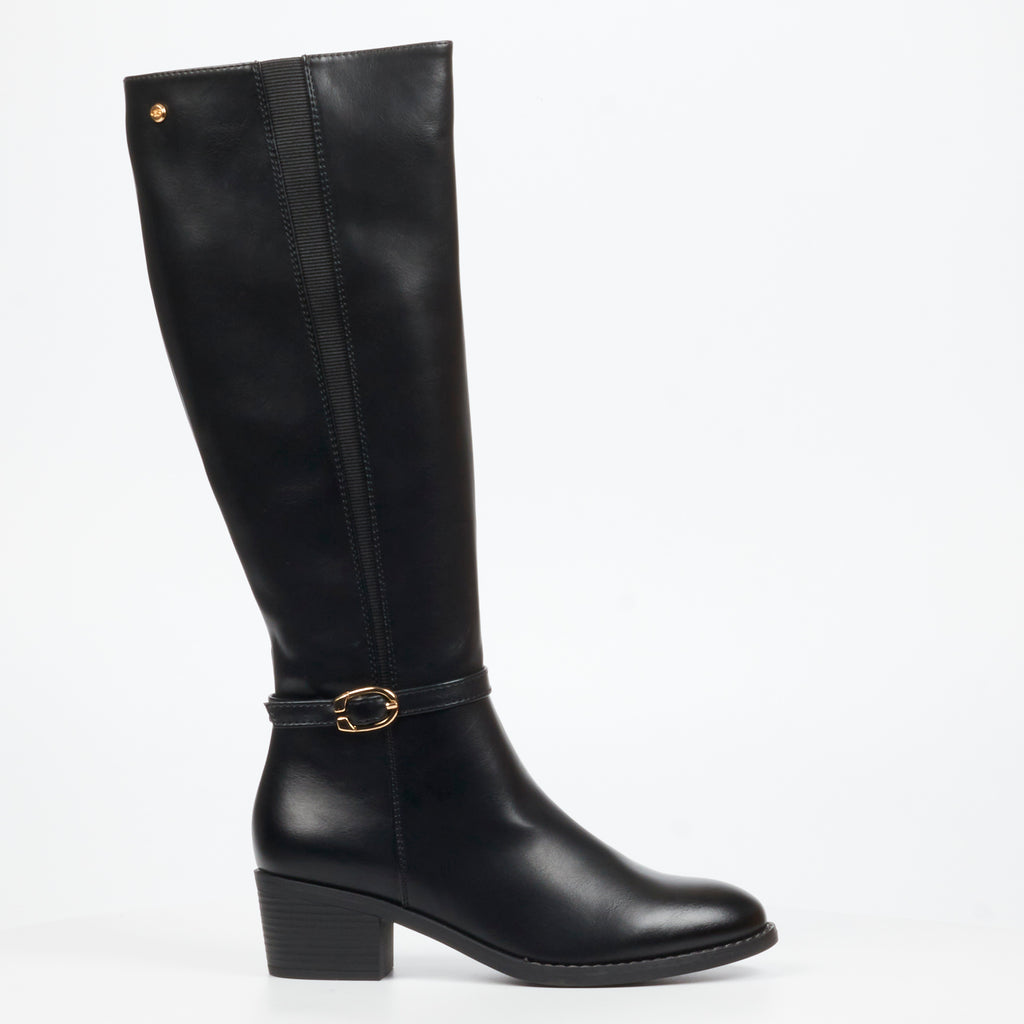 Miss Black Brook 2 High Boot - Black footwear Miss Black