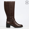 Nicci Tyler Bruna 1 High Boot - Chocolate footwear Nicci Tyler