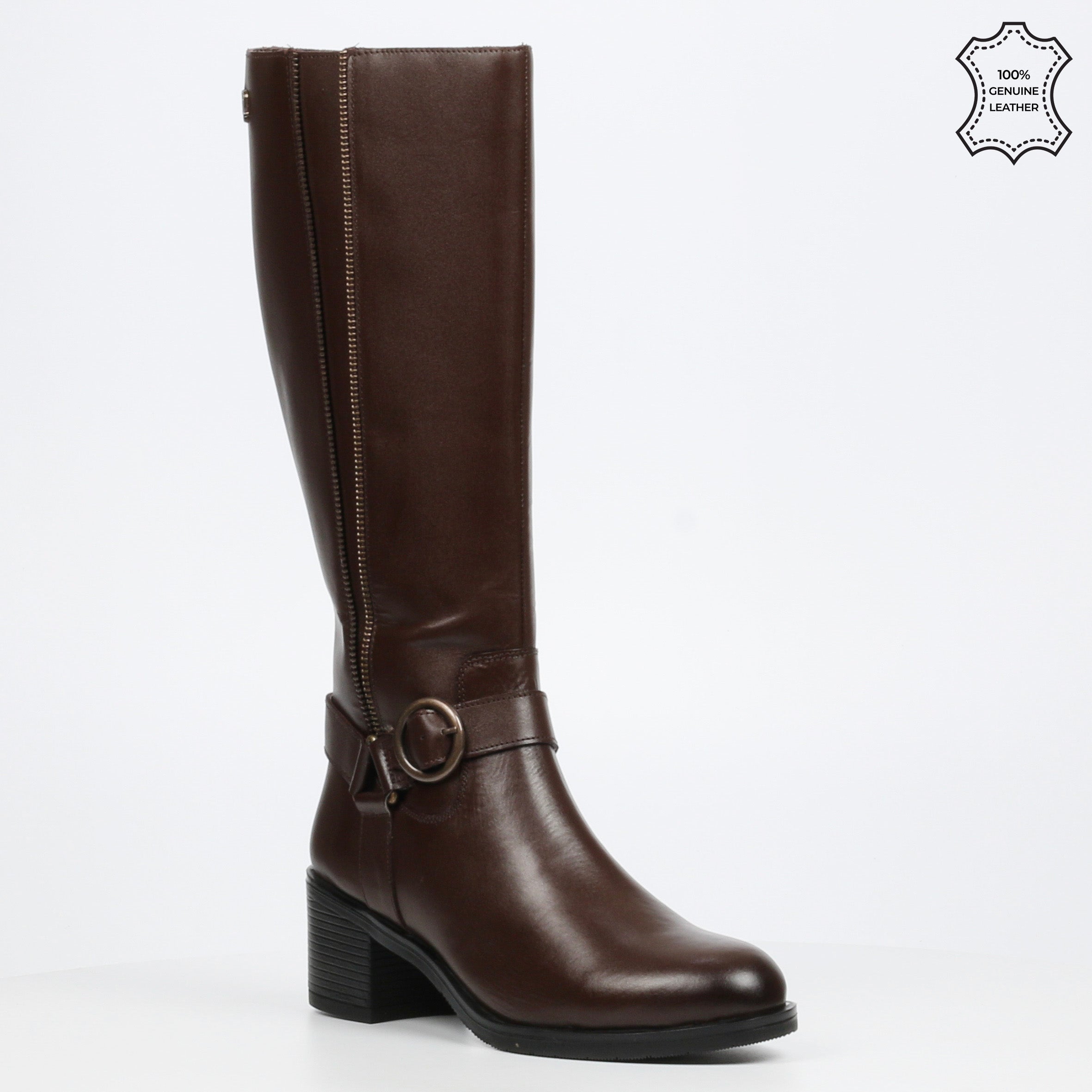 Nicci Tyler Bruna 1 High Boot - Chocolate footwear Nicci Tyler